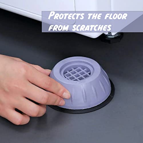 LEOPAX Anti Vibration Washing Machine Shock and Noise Cancelling Washer Dryer Anti Slip Rubber Support Pads for All Machines - 4 Pads - Image 2