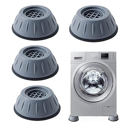 LEOPAX Anti Vibration Washing Machine Shock and Noise Cancelling Washer Dryer Anti Slip Rubber Support Pads for All Machines - 4 Pads - Image 1