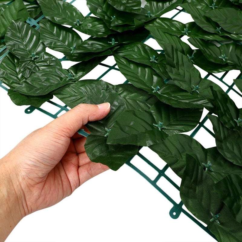 Artificial Trellis Fence Panel with Lifelike Green Leaf Wall, 0.5m X Decorative Plant Screen for Outdoor Garden, Balcony, and Patio Privacy Protection - Image 5