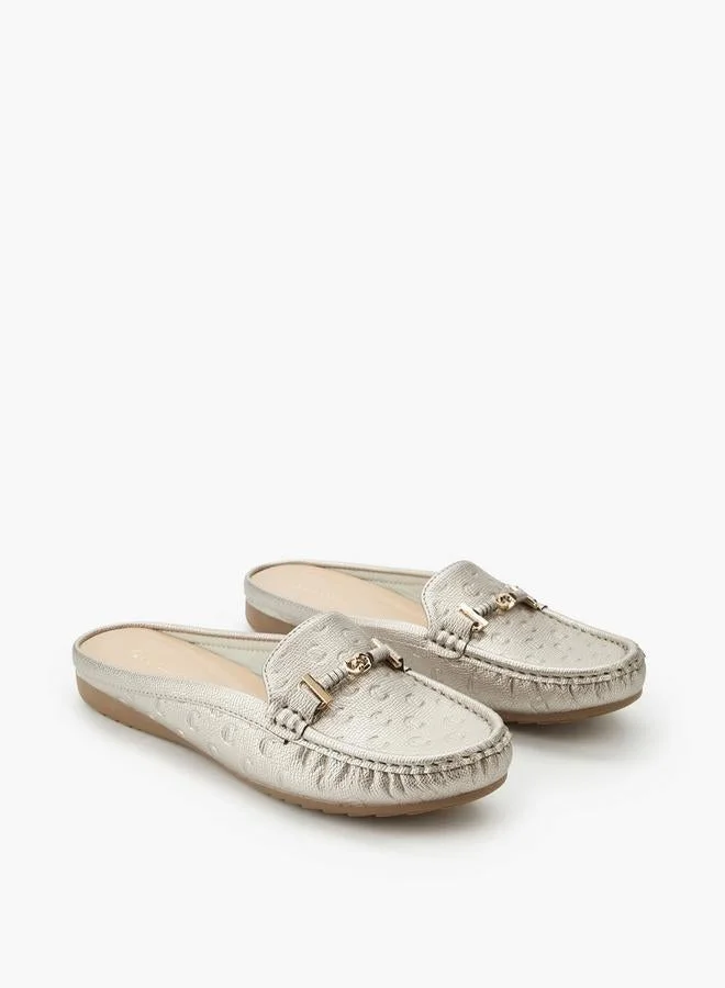 Le Confort Women Monogram Embossed Mules