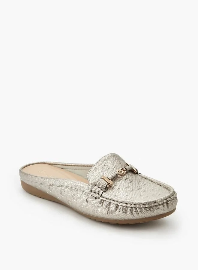 Le Confort Women Monogram Embossed Mules
