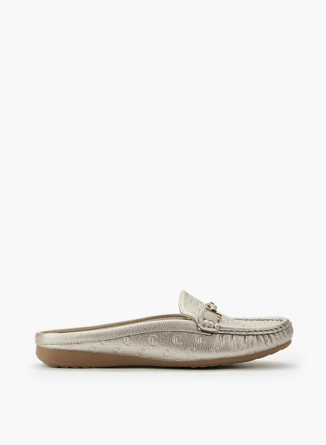 Le Confort Women Monogram Embossed Mules