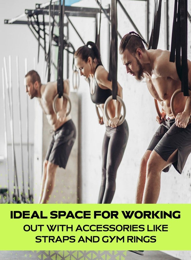 ريدج فيتنس قضيب سحب عالي التحمل من Rage Fitness يُثبت على الحائط - يتحمل وزنًا يصل إلى 227 كجم | يحافظ على قوة الجزء العلوي من الجسم وثبات عضلات الجذع | قضيب سحب أسود فولاذي موفر للمساحة، مناسب للمنزل والنادي الرياضي، تمارين متعددة الاستخدامات - Image 2