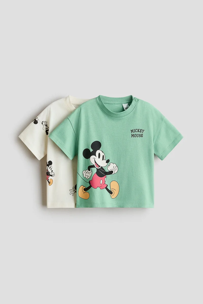 H&M 2-pack printed T-shirts