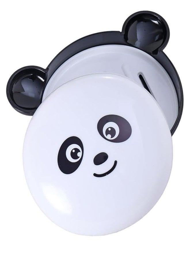 Clickswift Cartoon Panda Shaped Soap Case Creative Cartoon soap Box, Drain soap Dish with lid, Double-Layer soap Dish, soap Rack, Bathroom Storage Supplies Animal Theme Soap Case 1Pcs (Random Color) - Image 1