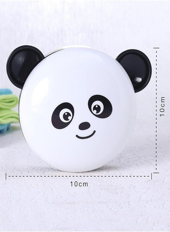 Clickswift Cartoon Panda Shaped Soap Case Creative Cartoon soap Box, Drain soap Dish with lid, Double-Layer soap Dish, soap Rack, Bathroom Storage Supplies Animal Theme Soap Case 1Pcs (Random Color) - Image 3