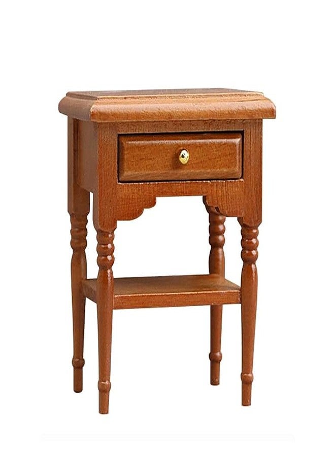 EatingBiting 1:12 1/12 Scale Miniature Wooden Furniture Dollhouse Closet Wardrobe Cabinet Bedside Table Nightstand Figurines for Acessories Coffe Table Living Room Scene Decoration - Image 3