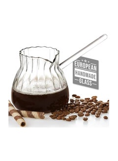 Alostoura Curved Turkish coffee pot made of borosilicate glass  - Image 2