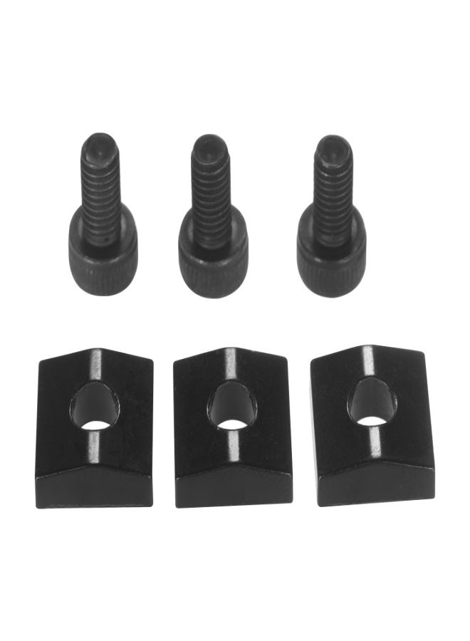 Electric Guitar Tremolo Bridge String Locks Strings Locking System Metal Nut Block & Clamp Hex Screws Guitar Parts Accessories, Pack of 3 Sets - Image 5