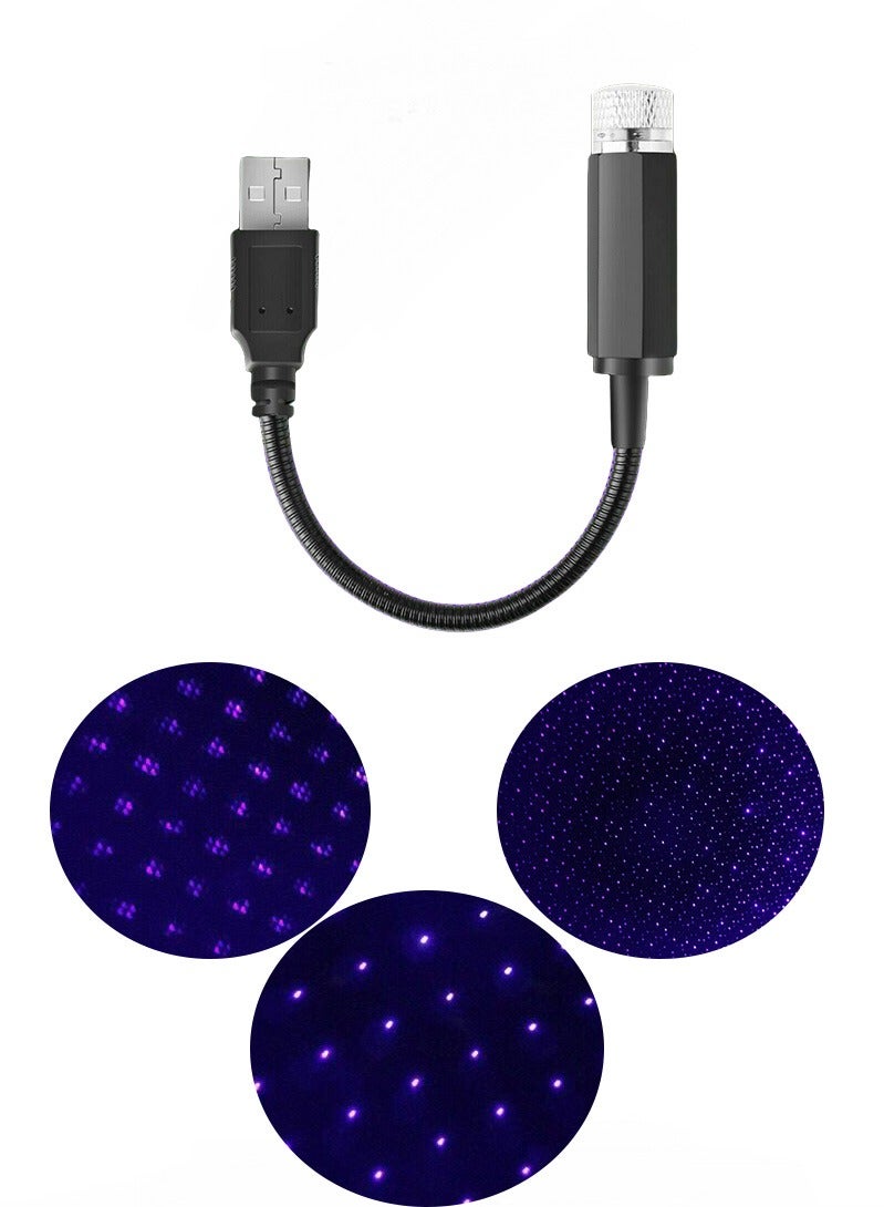Generic Star Projector Night Light, Car Accessories for Women and Men, Romantic Car Led Lights Interior, Adjustable Interior Car Lights Fit Car, Bedroom, Car Decor, Room Decor, Home Decor, Plug and Play  - Image 1