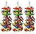 RUBYQ 3 Pack Large Parrot Toy 20in Bird Parrot Toy Multicolor Natural Wooden Bird Chewing Toys for Large Macaws African Grey and a Variety of Parrots - Image 3