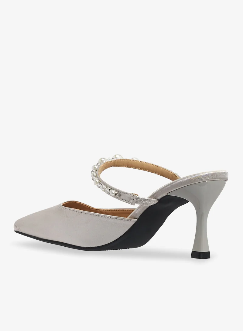 Khizana Silver classic_pumps for Women | Best Price UAE