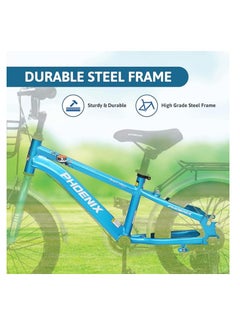 ENDLESS  ENDLESS Blue Premium Quality Kid's Bike with High Carbon Steel Frame With Basket|For Age 2 to 4 Years|14" Cycle with Aluminum Rim, Dual Brake, High Quality Training Wheels, Fender & 2.125" Wide Tyres  - Image 5