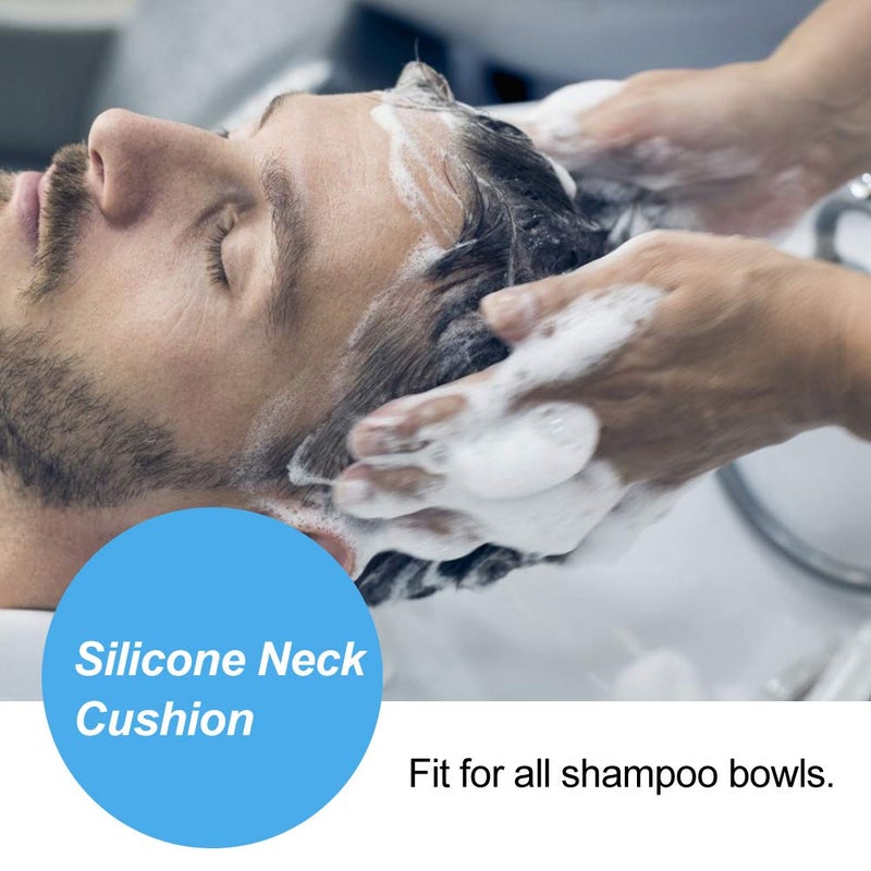 woobles Shampoo Bowl Gel Neck Cushion, Silicone Hair Washing Head Rest Pillow Durable Comfortable Pillow Sink Neck Cushion Salon Washing Sink Basin for Salon Home - Image 2