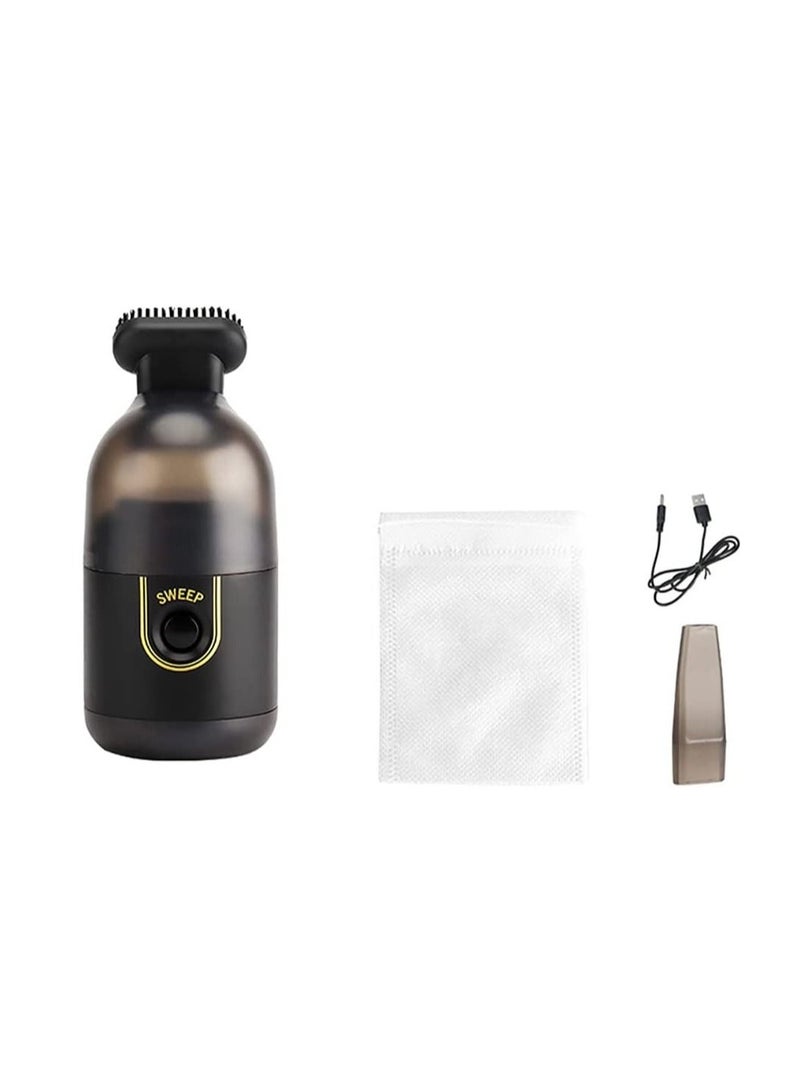 Desktop Mini Vacuum Cleaner Portable Handheld Cleaning Machine Office Vehicle Home Wireless Desk Vacuum Cleaner, Upgraded Mini Desktop Vacuum Cleaner (Black)