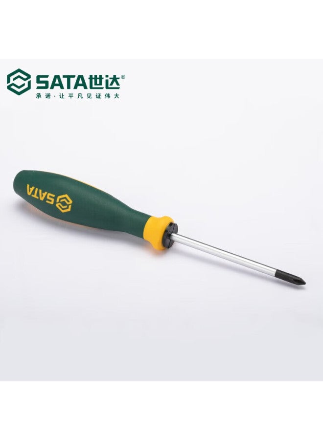 Sata G Series Ultra-hard Industrial Double-color Handle Phillips Screwdriver Tool #2x250mm 63617