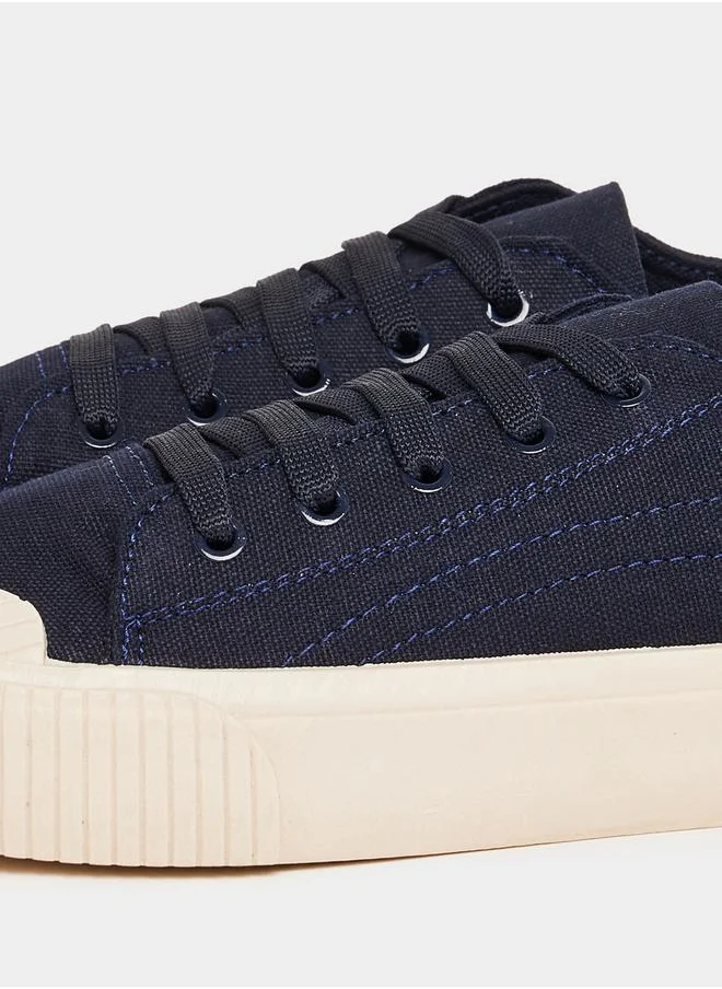 Styli Canvas Lace Up Casual Shoes