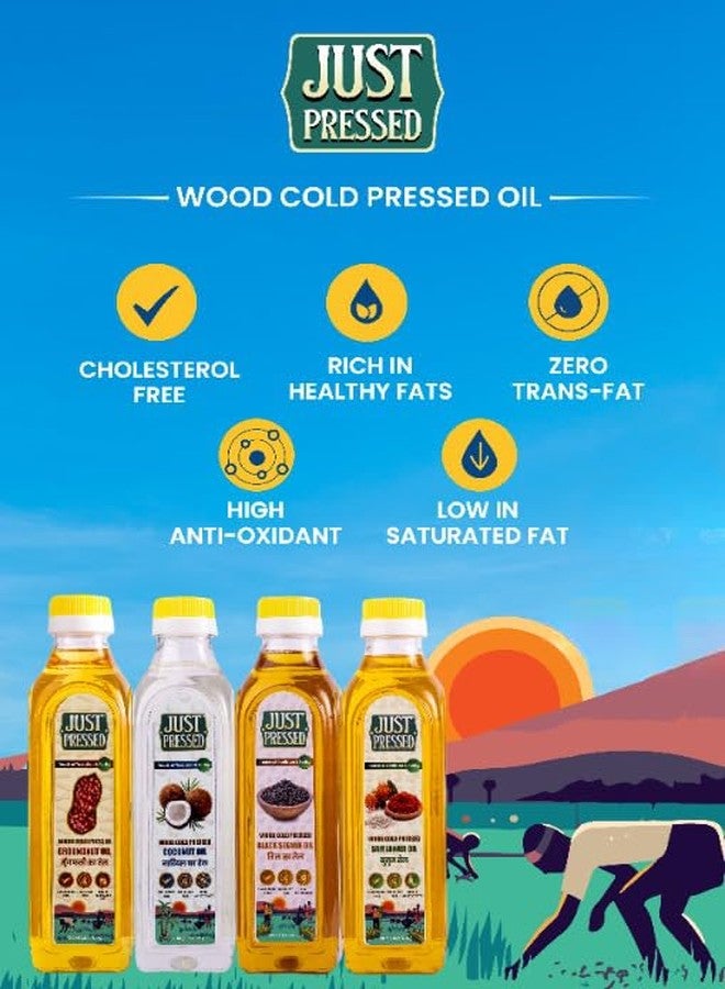 Just Pressed Combo Pack Of Coconut Oil (1000ml) Each | Wood Cold Pressed (Kacchi Ghani) | Multipurpose Oil, Edible Oil Extracted on Wooden Churner | 2000ml (Pack Of 2) - Image 5