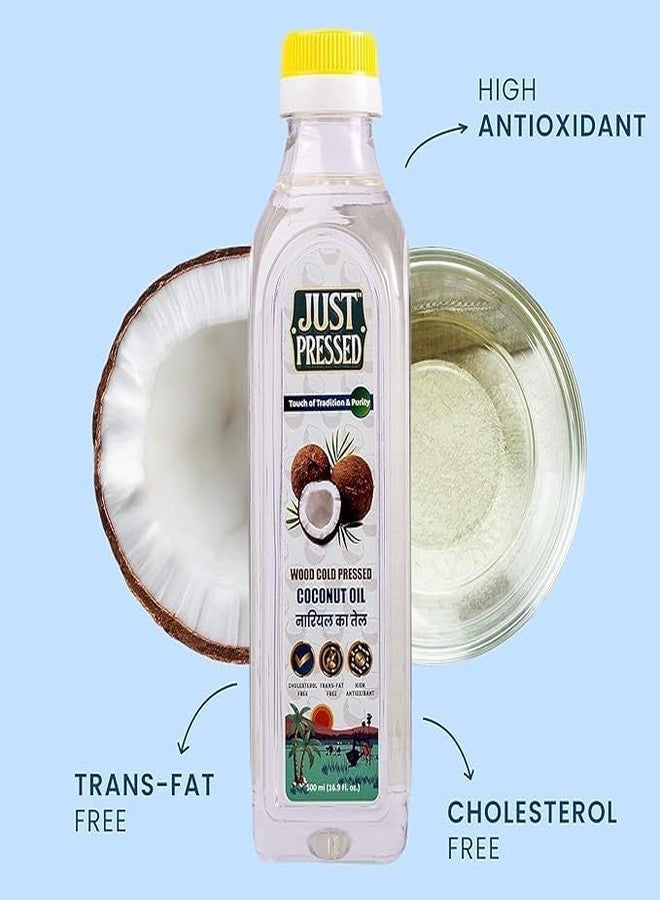 Just Pressed Combo Pack Of Coconut Oil (1000ml) Each | Wood Cold Pressed (Kacchi Ghani) | Multipurpose Oil, Edible Oil Extracted on Wooden Churner | 2000ml (Pack Of 2) - Image 4