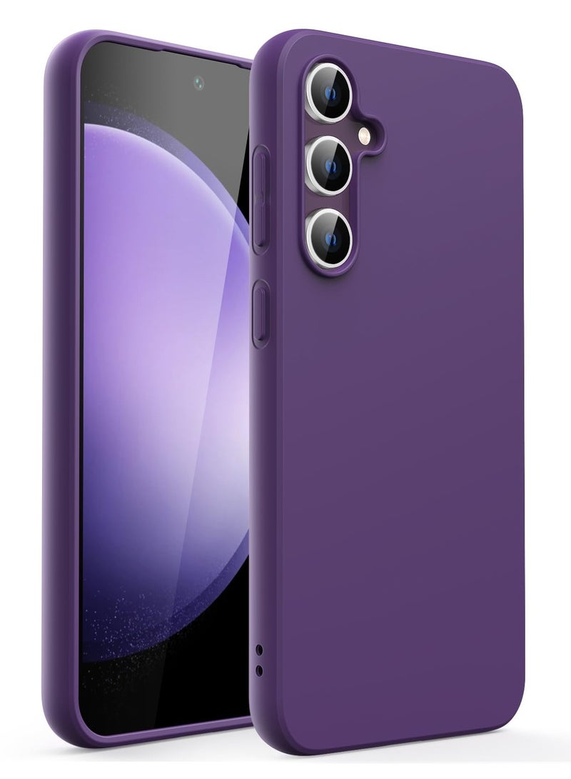 جي تيك حافظة نحيفة لهاتف سامسونج جالاكسي S23 Fe مقاس 6.4 بوصة، غطاء هاتف مرن ناعم من البولي يوريثان الحراري مقاوم للصدمات مع لمسة نهائية غير لامعة أرجواني عميق - Image 1