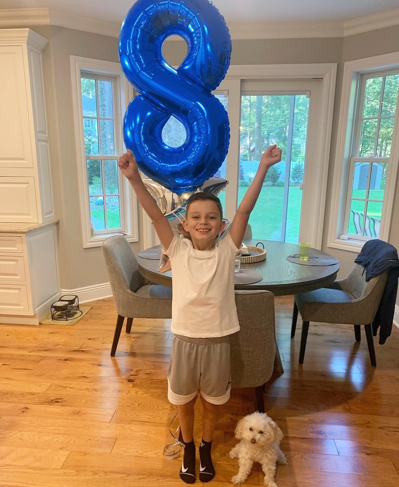 IWERP Navy Blue 8 Balloon, Number Balloon 40 Inch, Blue Birthday Decorations, 8 18 28 38 80 Birthday Balloons, 8th Party Supplies, Number 8 Balloon - Image 2