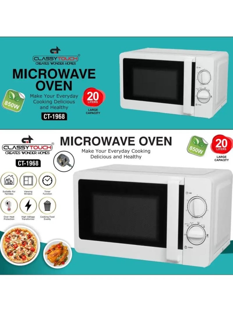 CLASSYTOUCH Classy Touch Microwave Oven (CT-1968) 20 Liters - Image 2