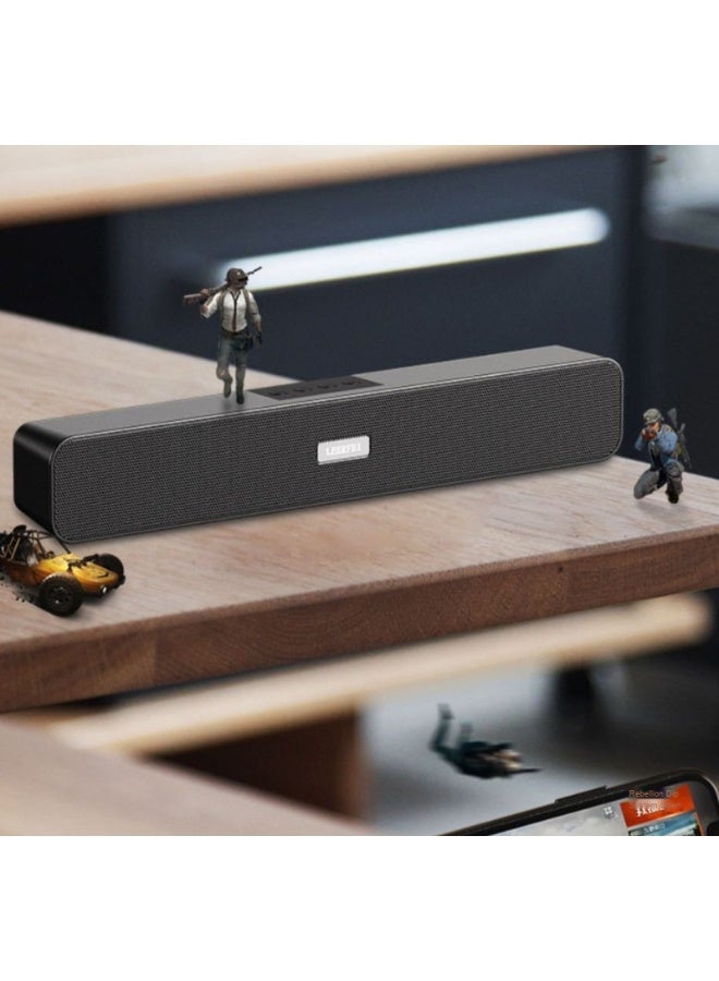 NIBEMINENT Sound Bar Audio Wireless Dual Speaker Dual Shock Film Desktop Computer Special Bluetooth Speaker  - Image 4