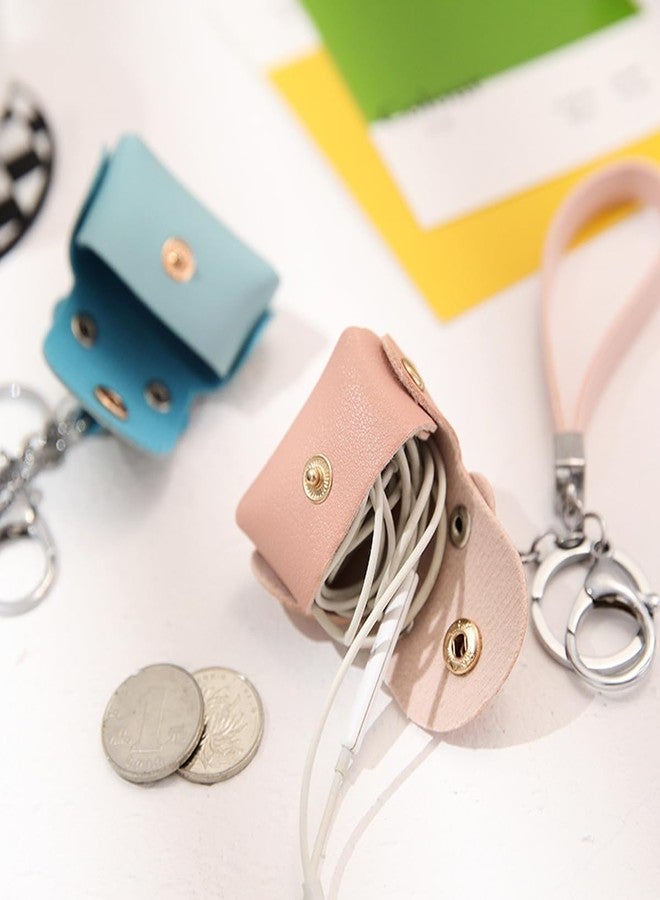 KuuGuu 6 PCS Mini Backpack Keychain Super Smalls Makeup Bag Cute Coin Wallet PU Leather Lipstick Bag Card Holder Data Cable Organizer Fashion Bag Charms Y2k Accessories for Women Girls (Style 6) - Image 4