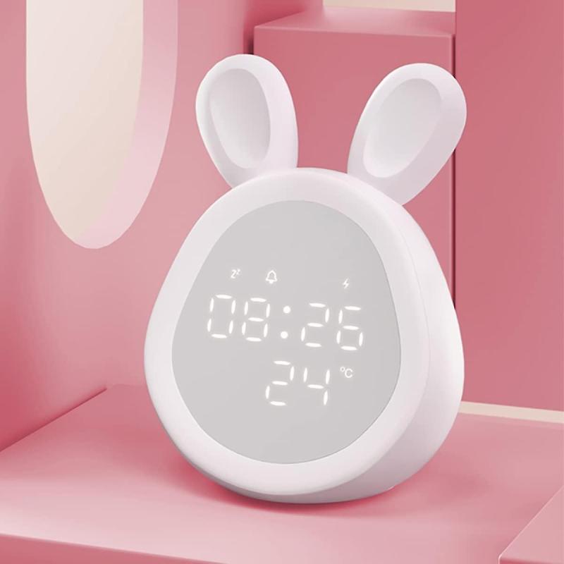 Digital Alarm Clock: 12/24-Hour Switchable, 2 Alarm Sets, 8-Level Adjustable Volume, 5 Ringtones, 1500 mAh Rechargeable, Stepless Dimming, Bedside Night Light for Kids, Elderly, Deep Sleepers, Home, O - Image 5