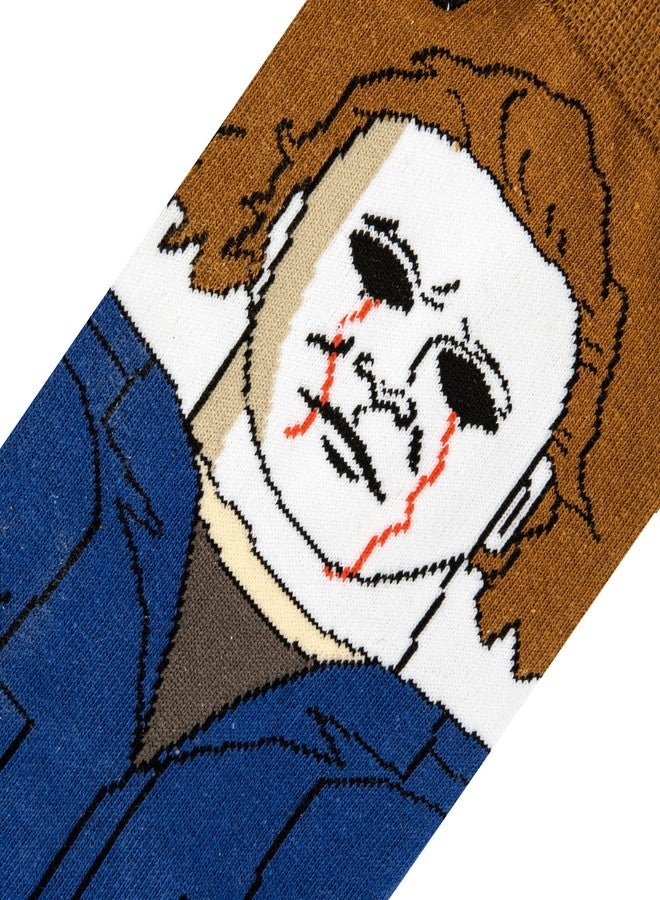 Odd Sox, Halloween Michael Myers Socks for Men, Fun Scary Gift, Adult Large - Image 4