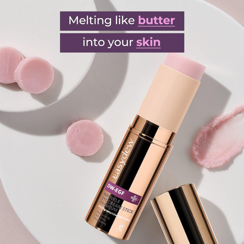 Easydew بلسم العين من إيزي ديو EGF ببتيدات مملوءة للخطوط الدقيقة والتجاعيد وترهل البشرة، علاج دوائر تحت العين أثناء التنقل I غير مختبر على الحيوانات، ك-بيوتي نظيف، 8 جرام - Image 2