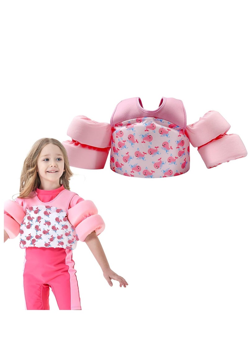 Barakah Swim Vest Float for Girls and Boys Floaties for Learn Swiming Training, Infant Safety Aid Jacket, Pool Jackets with Arm Water Wing for 2-8 Years Old - Image 1