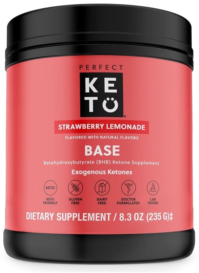 Perfect Keto Exogenous Ketones Powder, BHB Beta-Hydroxybutyrate Salts Supplement, Best Fuel for Energy Boost, Mental Performance, Mix in Shakes, Milk, Smoothie Drinks for Ketosis – Chocolate, 8.57 oz (243 grs)  - Image 1