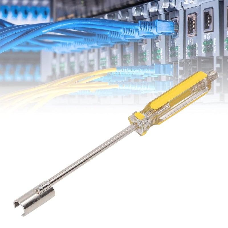 klarako F Head Remover BNC F Head Puller Screwdriver for Matrices, with Yellow Handle - Image 4