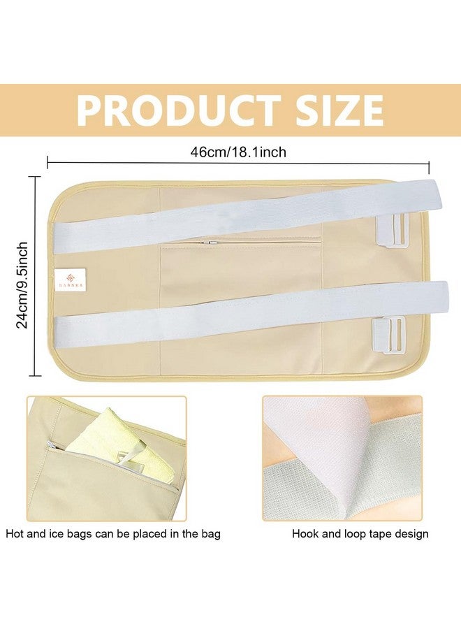 HANNEA® Castor Oil Pack, Oil Pack Wrap for Liver Detox, Reusable & Highly Absorbent Caster Oil Packs Cotton Flannel with Elastic Strap, Khaki - Image 2