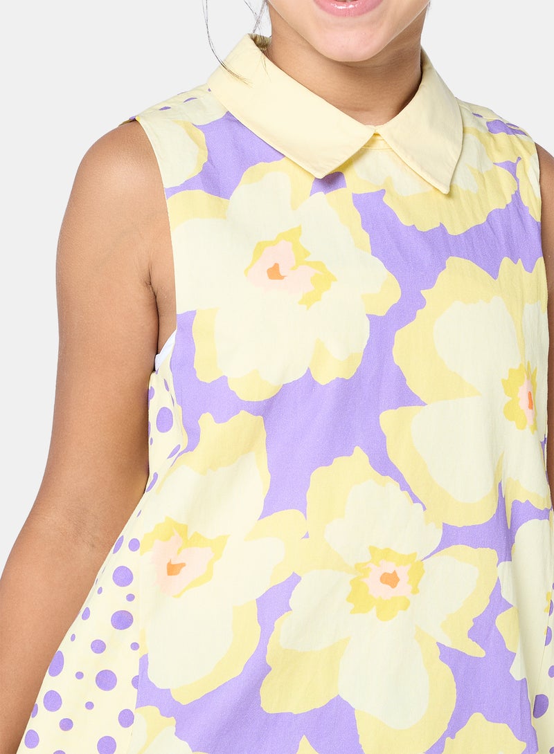 Panco Girls LOLA Piece Patterned Dress - Image 3