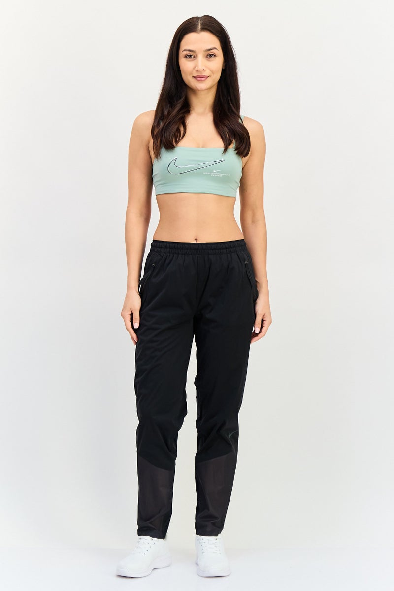 Nike Women Storm Fit Brand Logo Running Track Pants, Black - Image 2
