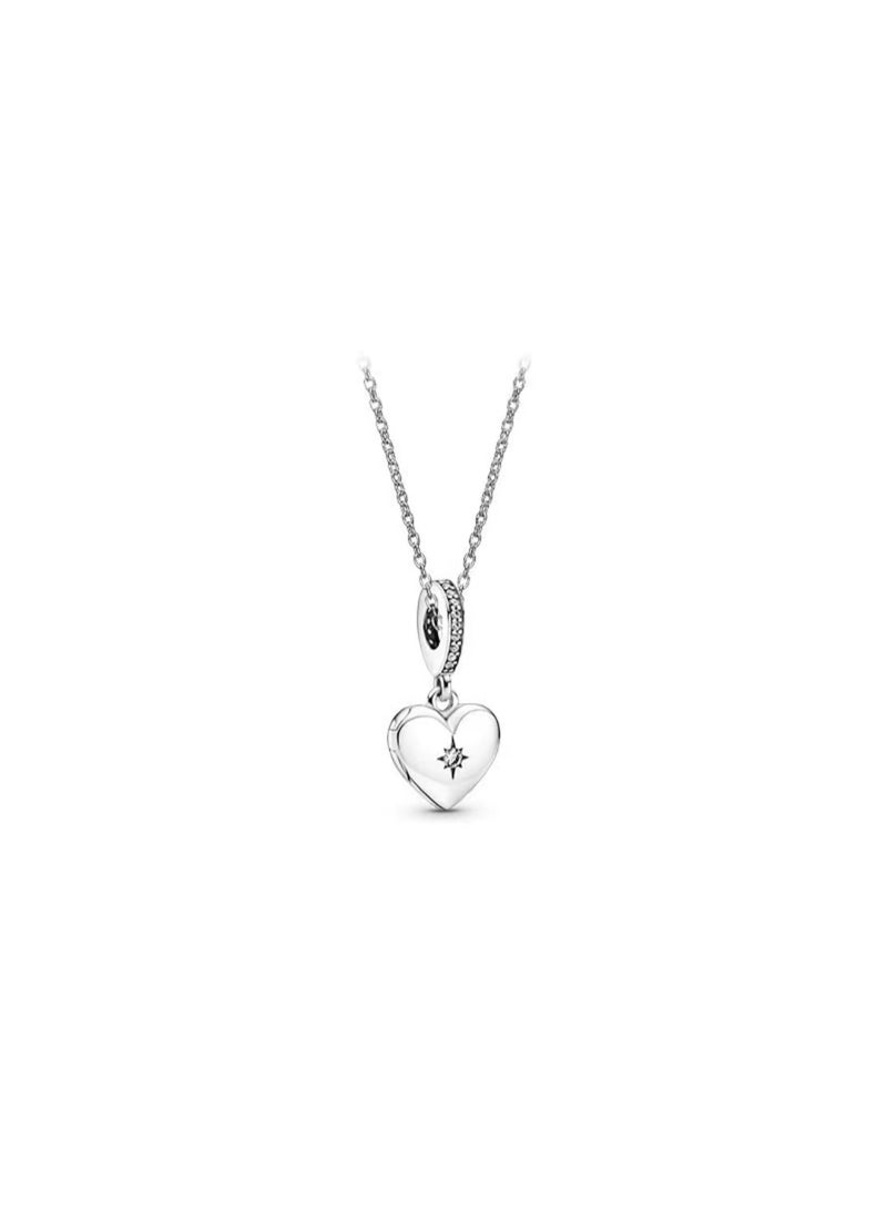 DORA Openable heart-shaped locket charm necklace - Image 1