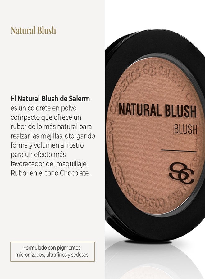 SALERM - Compact Powder Blush - Natural Blush - 8 g - Tone Chocolate - Natural-Looking Blush - Long-Lasting - Soft and Lightweight Texture - Buildable Coverage - Image 2