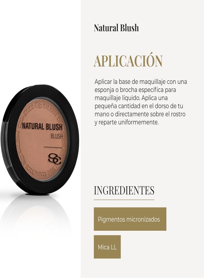 SALERM - Compact Powder Blush - Natural Blush - 8 g - Tone Chocolate - Natural-Looking Blush - Long-Lasting - Soft and Lightweight Texture - Buildable Coverage - Image 4