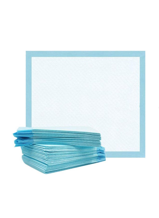 50-Piece Pet Disposable Pee Pads Blue 45x60cm - Image 1