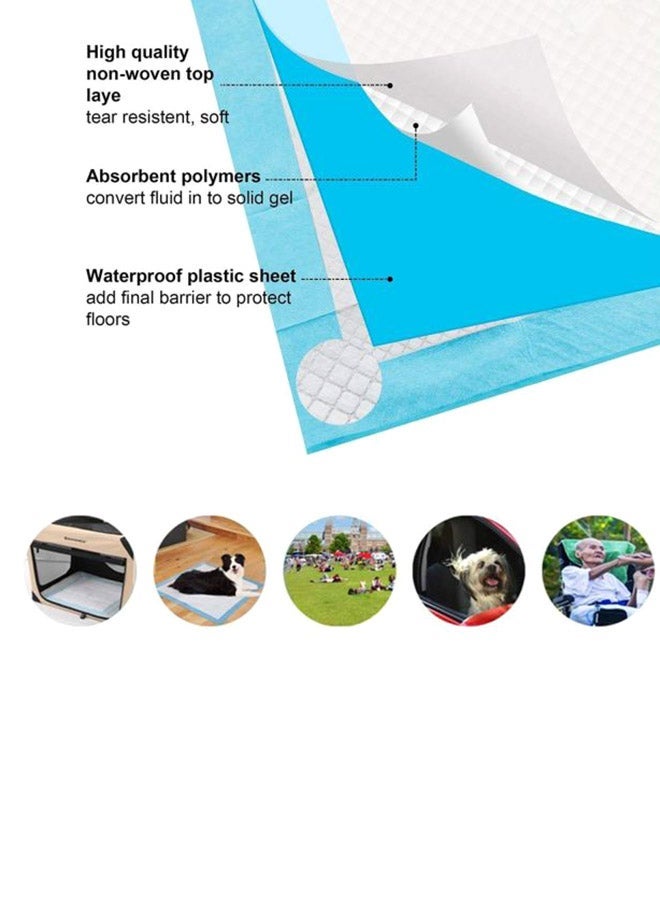 50-Piece Pet Disposable Pee Pads Blue 45x60cm - Image 4