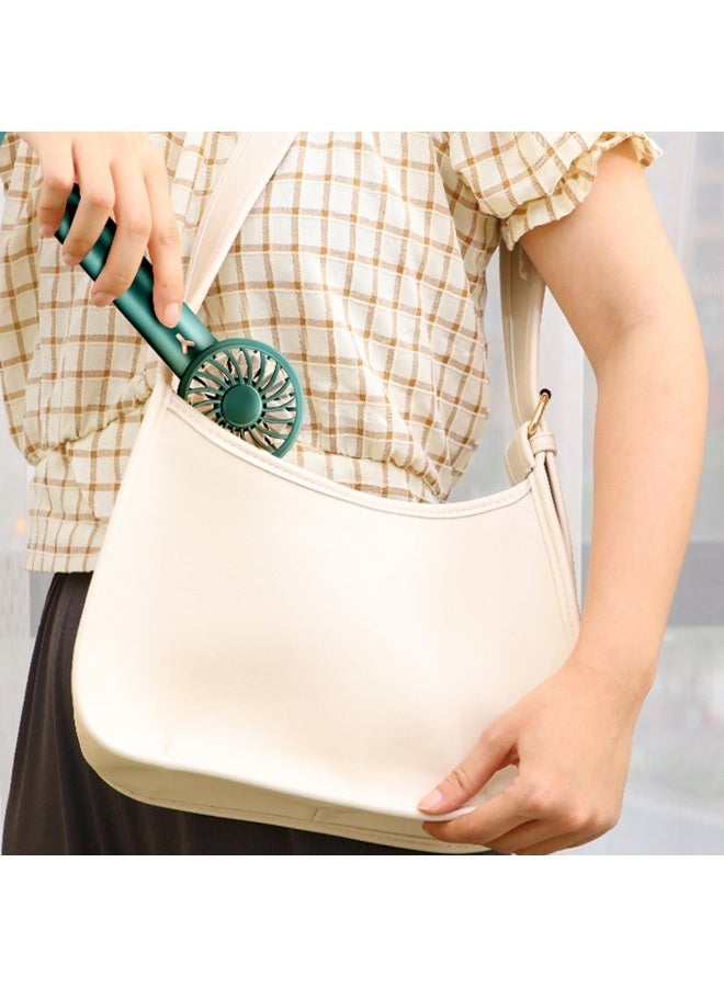 ECVV Portable Handheld Fan Pocket Fan 1200mAh Rechargeable USB Fan 3 Speeds Adjustable Air Circulating Fan for Home Office Indoor Outdoor - Image 5