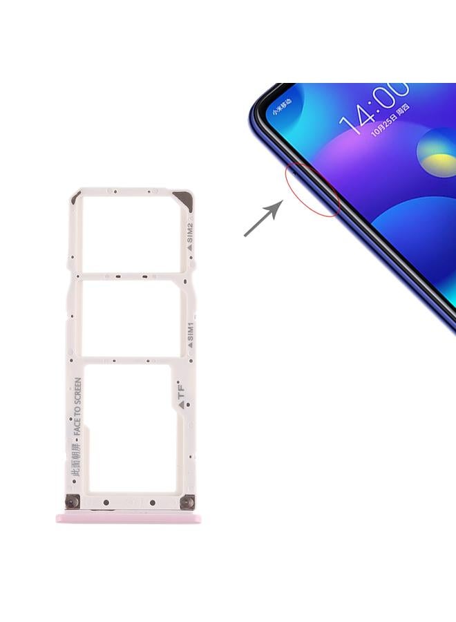 erorex SIM Card Tray + SIM Card Tray + Micro SD Card Tray for Xiaomi Mi Play(Pink) - Image 5