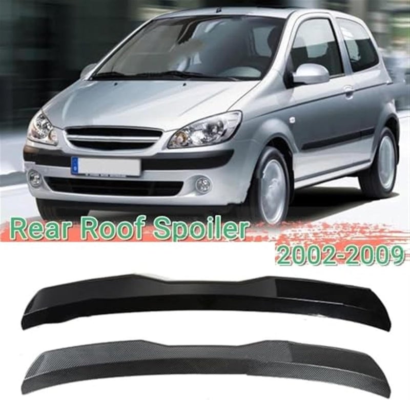 Vuzmode Gloss Black Rear Roof Lip Spoiler for Hyundai Getz - Image 4