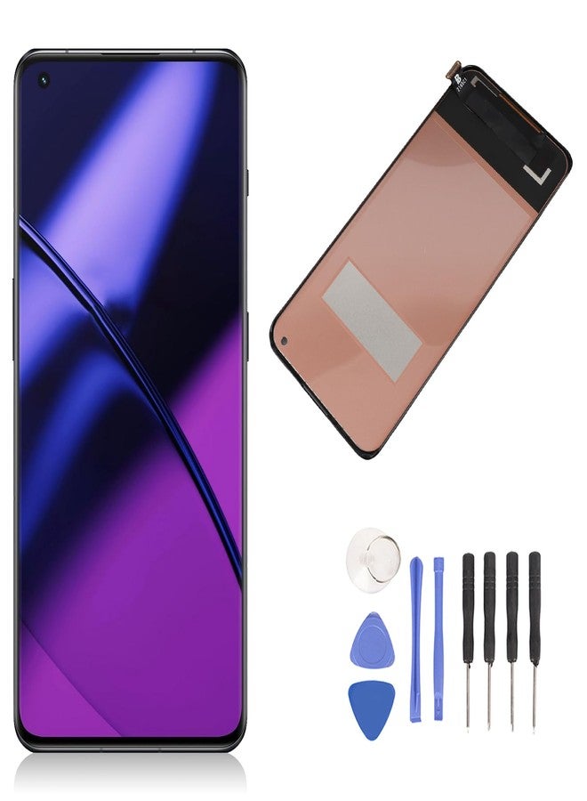 شاشة لمس LED LCD لهواتف OnePlus 11 و OnePlus 10 Pro، متوافقة مع طرازات PHB110 و CPH2449 و CPH2447 و CPH2451، مقاس 6.7 بوصة، بدقة 3216×1440 بكسل. - Image 1