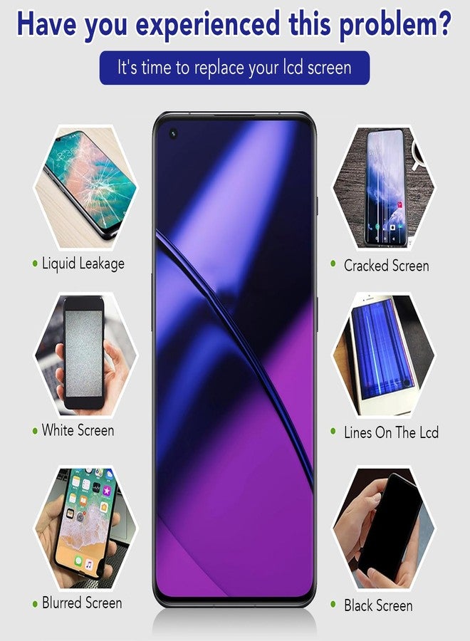 شاشة لمس LED LCD لهواتف OnePlus 11 و OnePlus 10 Pro، متوافقة مع طرازات PHB110 و CPH2449 و CPH2447 و CPH2451، مقاس 6.7 بوصة، بدقة 3216×1440 بكسل. - Image 2