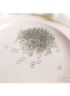 14K18K Gold Plated Welding Jump Rings Jewelry Connectors 5mm white gold welding closed ring 50