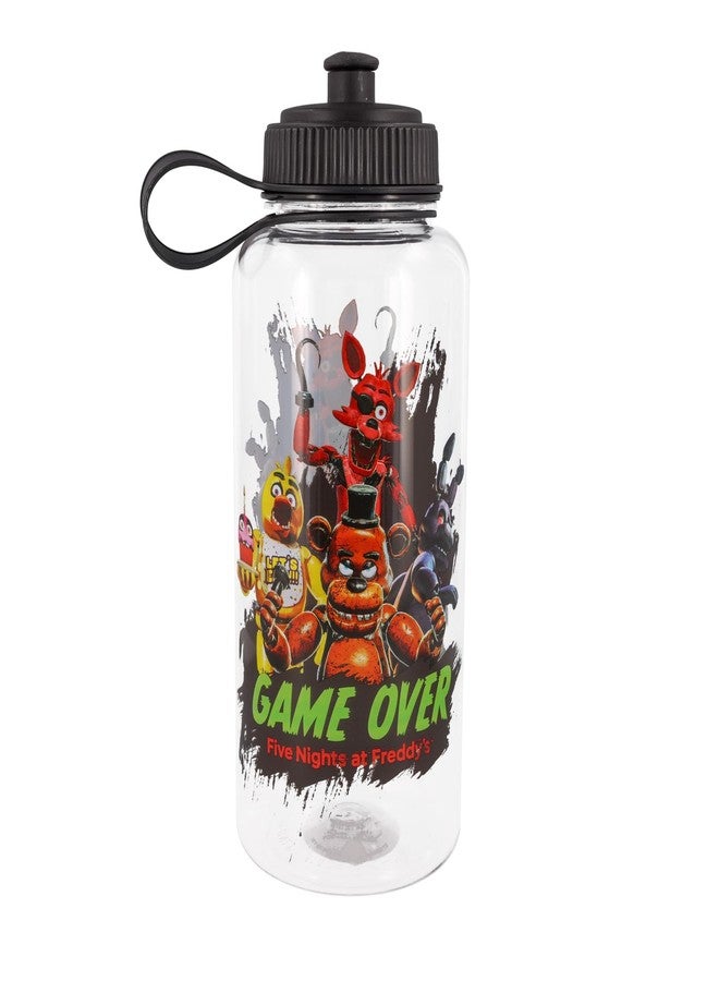 Silver Buffalo Five Nights at Freddy's Special Delivery Game Over Group 33.8oz Sports Water Bottle - Image 1