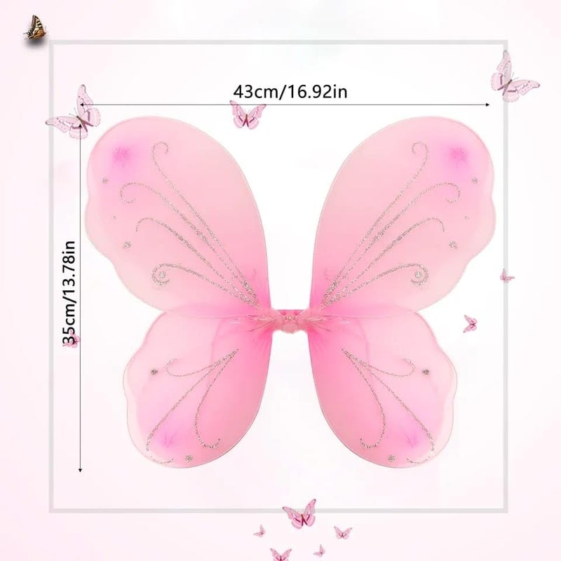 Perfect Pricee Baby Girl's Fairy Butterfly Wings Costume (Pink) - Image 4
